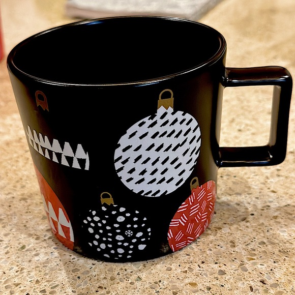 Starbucks Coffee Co. Christmas Ornament Black, Red, White 14 Oz. Cup Mug ~ 2016 - Picture 3 of 15